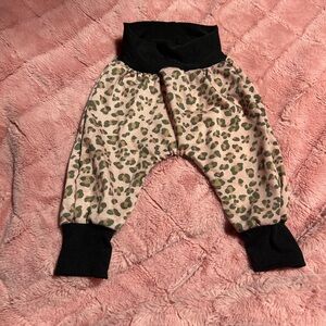 Baby Girl Leopard Print Joggers 9M | Comfy Lounge Pants
